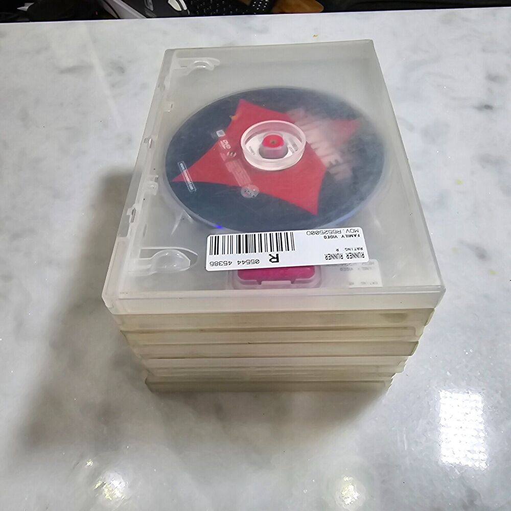 7x Robust Former DVD Blu-ray Rental Jewel Storage Cases with Movies see list